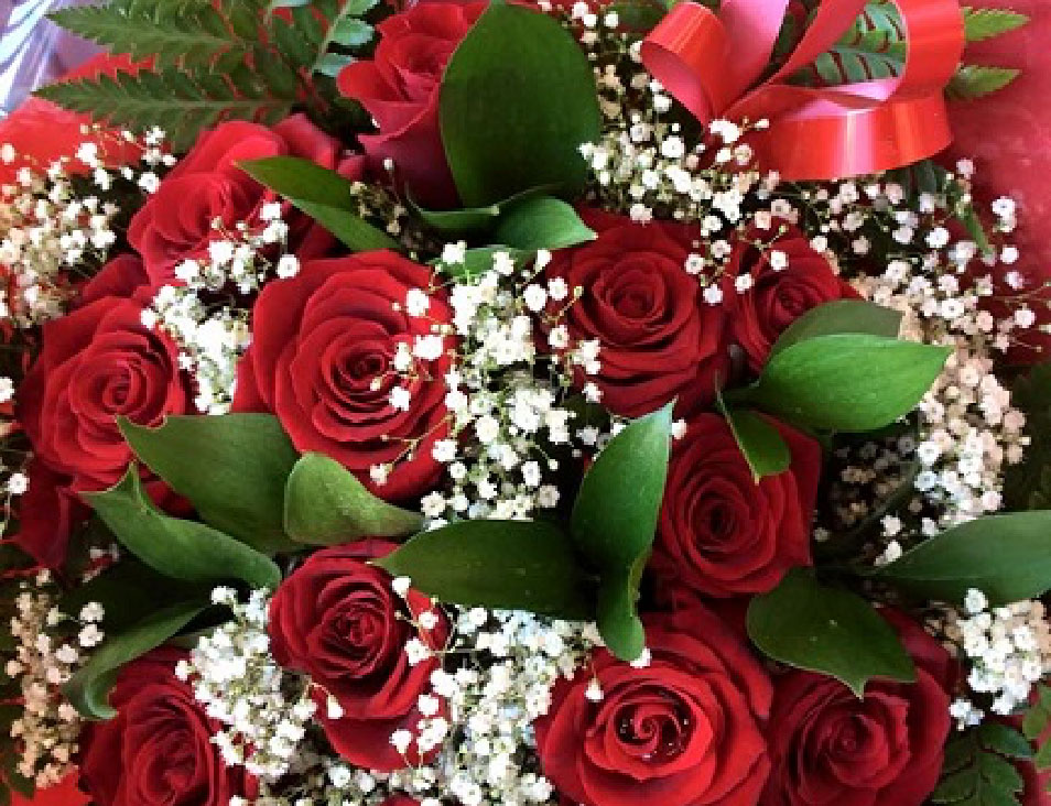 bouquet of red flowers