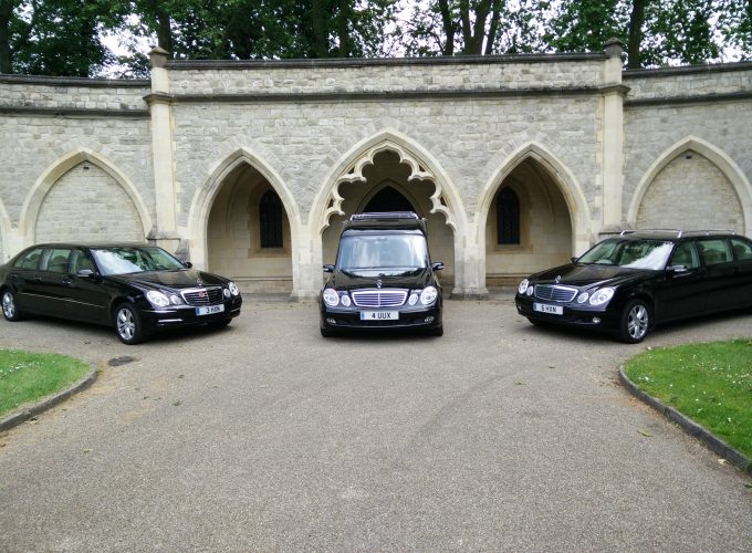 3 funeral vehicles