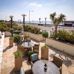 ballroom patio view of roslin beach hotel venue