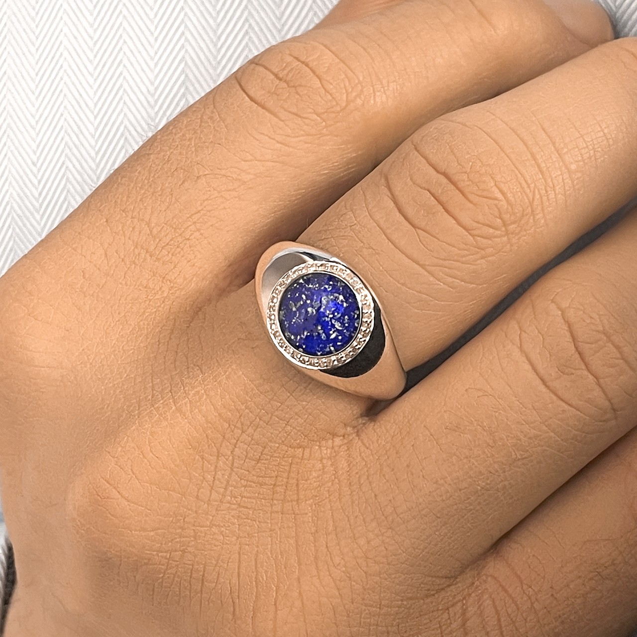 Ashes into shop glass signet ring